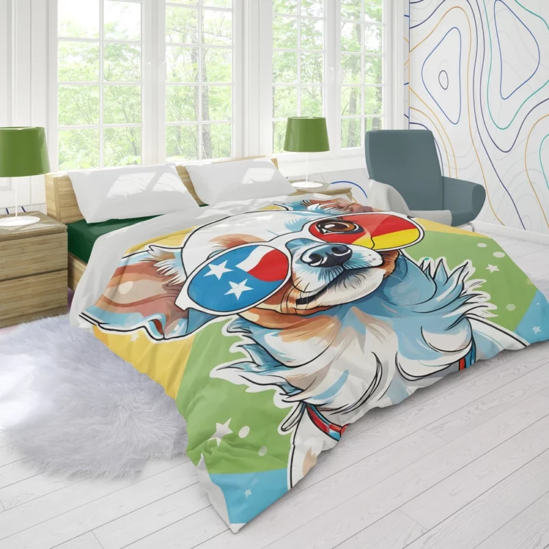 Charming Companion Russian Toy Terrier Dog Duvet Cover