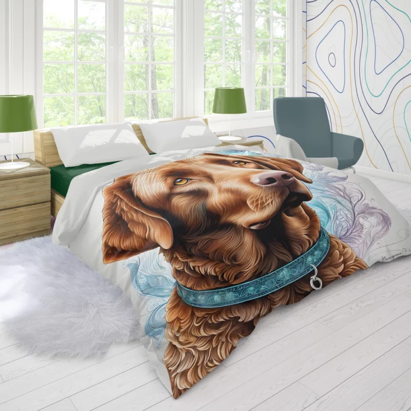 Chesapeake Bay Devotion Loyal Dog Duvet Cover