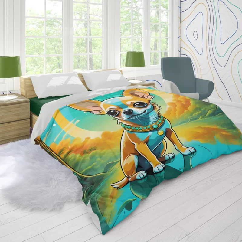 Chihuahua Teen Spirit Lively Companion Duvet Cover