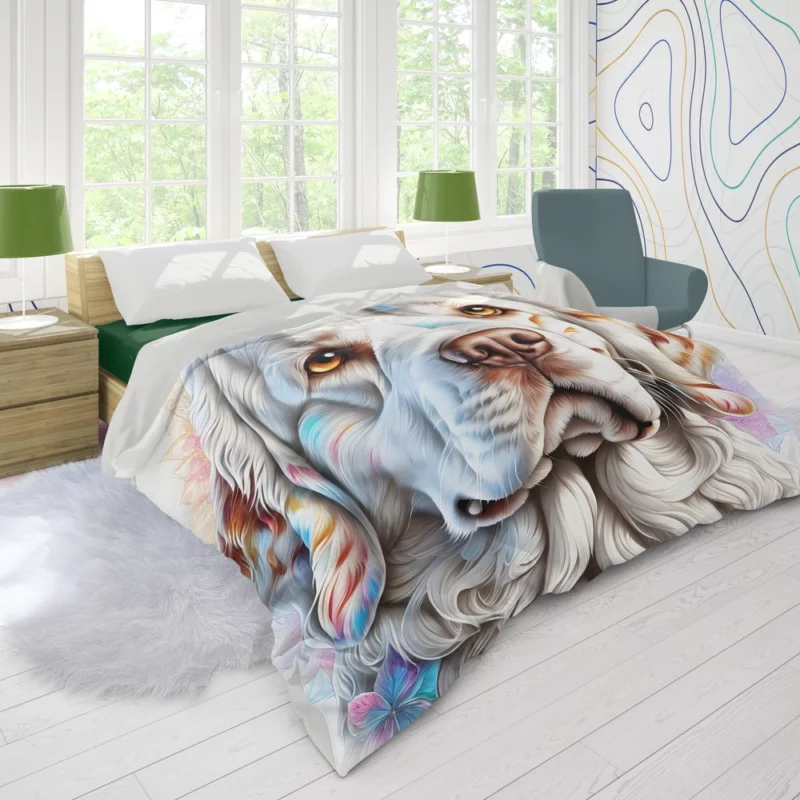 Clumber Spaniel Delight Teen Birthday Joy Duvet Cover