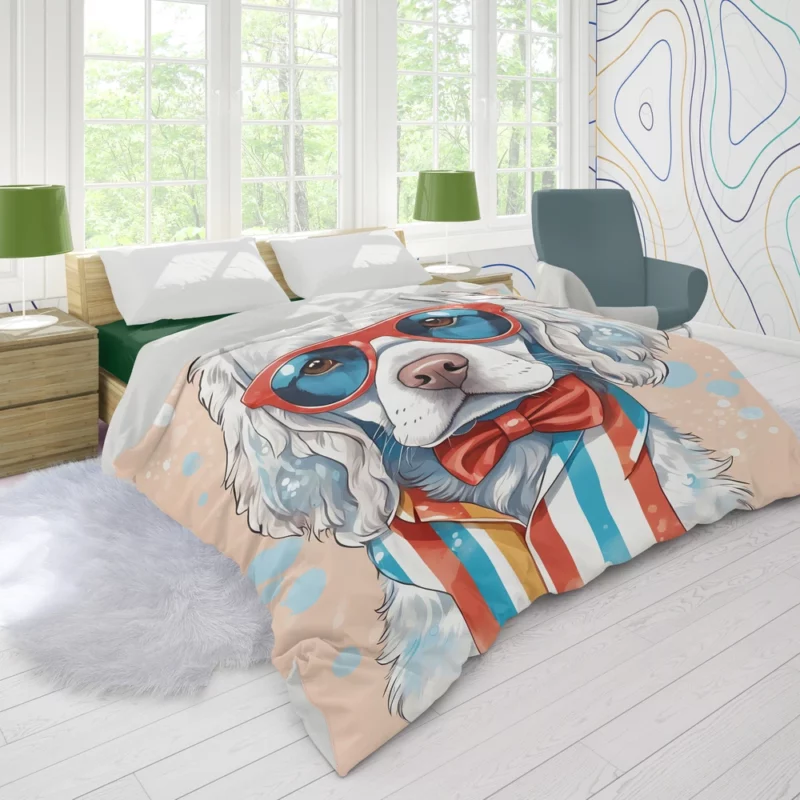 Clumber Spaniel Warmth Teen Present Delight Duvet Cover