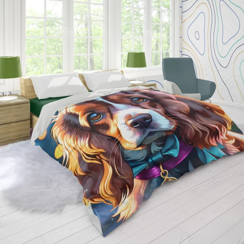 Cocker Spaniel Elegance Teen Stylish Companion Duvet Cover