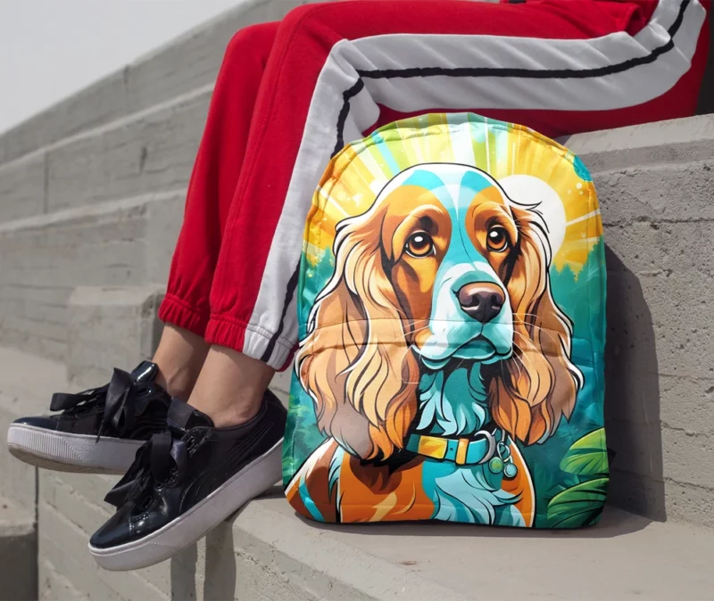 Cocker Spaniel Warmth Teen Present Delight Minimalist Backpack 1