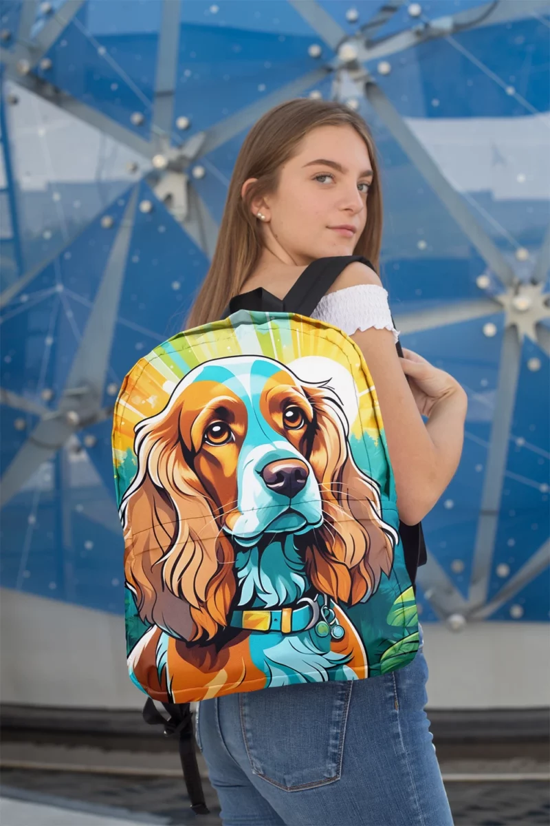 Cocker Spaniel Warmth Teen Present Delight Minimalist Backpack 2