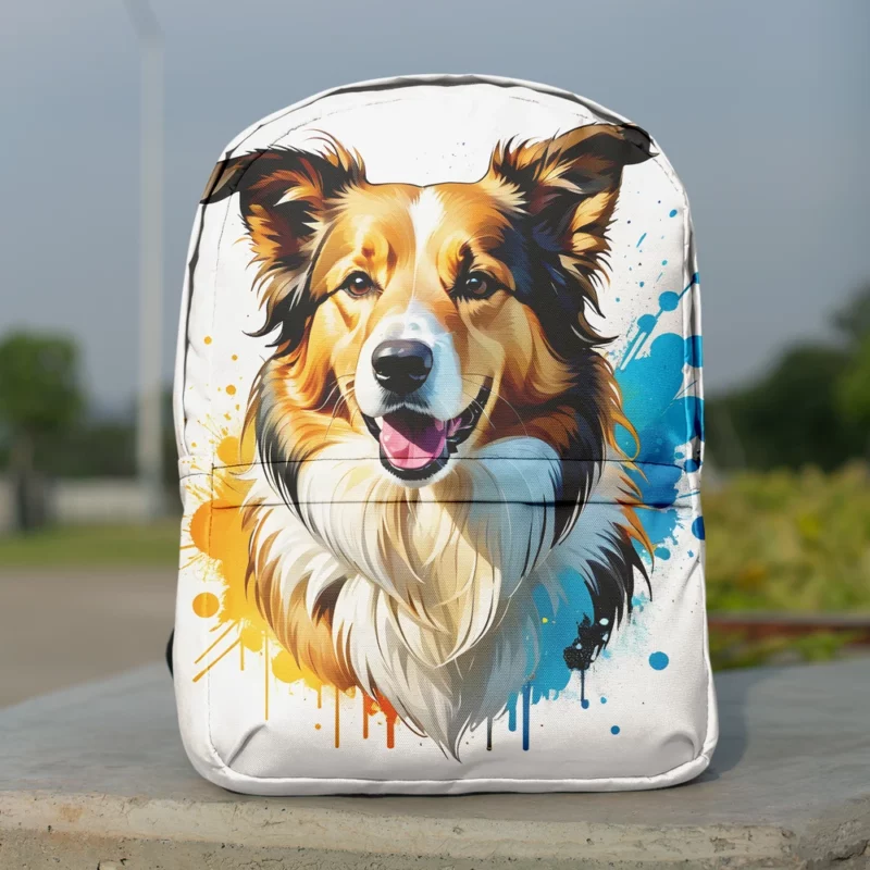 Collie Rough and Smooth Birthday Bond Teen Companion Minimalist Backpack