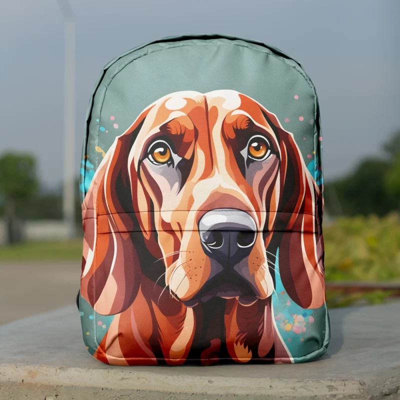 Coonhound Elegance Redbone Dog Minimalist Backpack