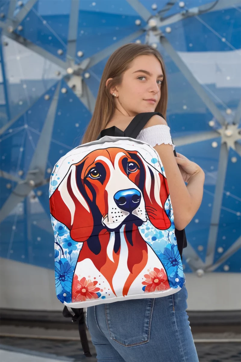 Coonhound Majesty Redbone Dog Minimalist Backpack 2