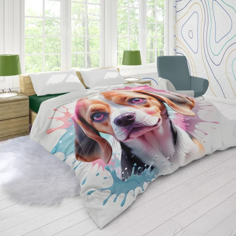 Curious Beagle Dog Nose Explorer Duvet Cover