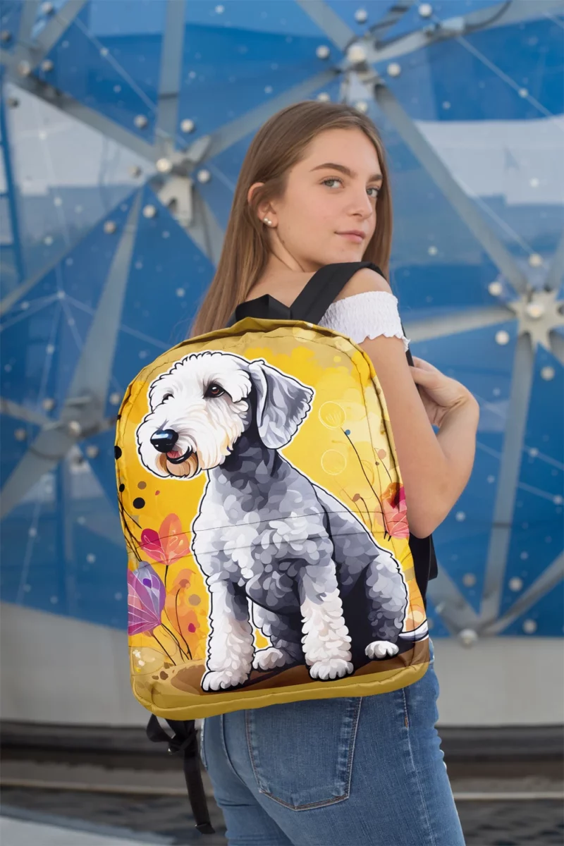 Curly-Coated Bedlington Terrier Delight Minimalist Backpack 2