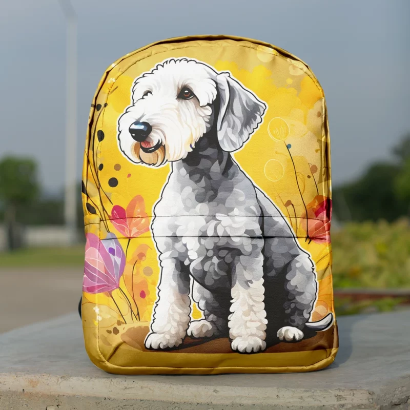 Curly-Coated Bedlington Terrier Delight Minimalist Backpack