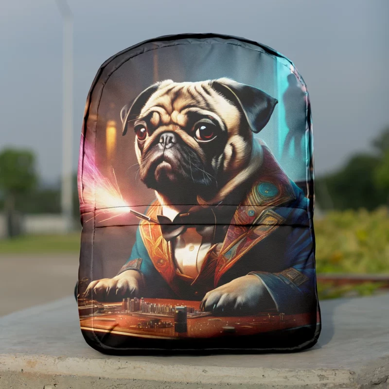 Cute and Cuddly Pug Dog Minimalist Backpack