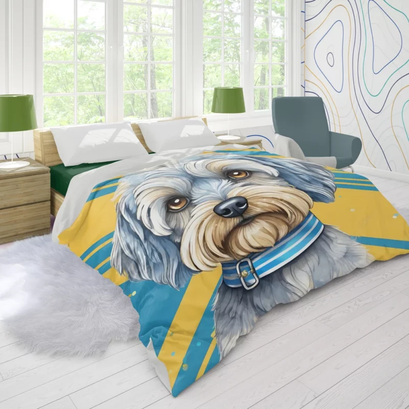 Dandie Dinmont Terrier Birthday Bond Teen Companion Duvet Cover