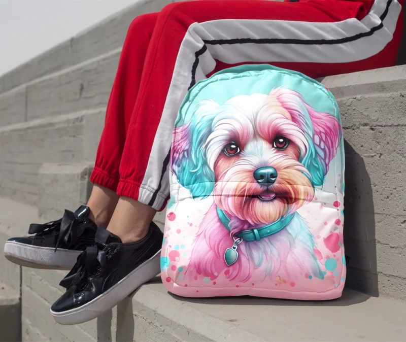 Dandie Dinmont Terrier Birthday Surprise Teen Delight Minimalist Backpack 1