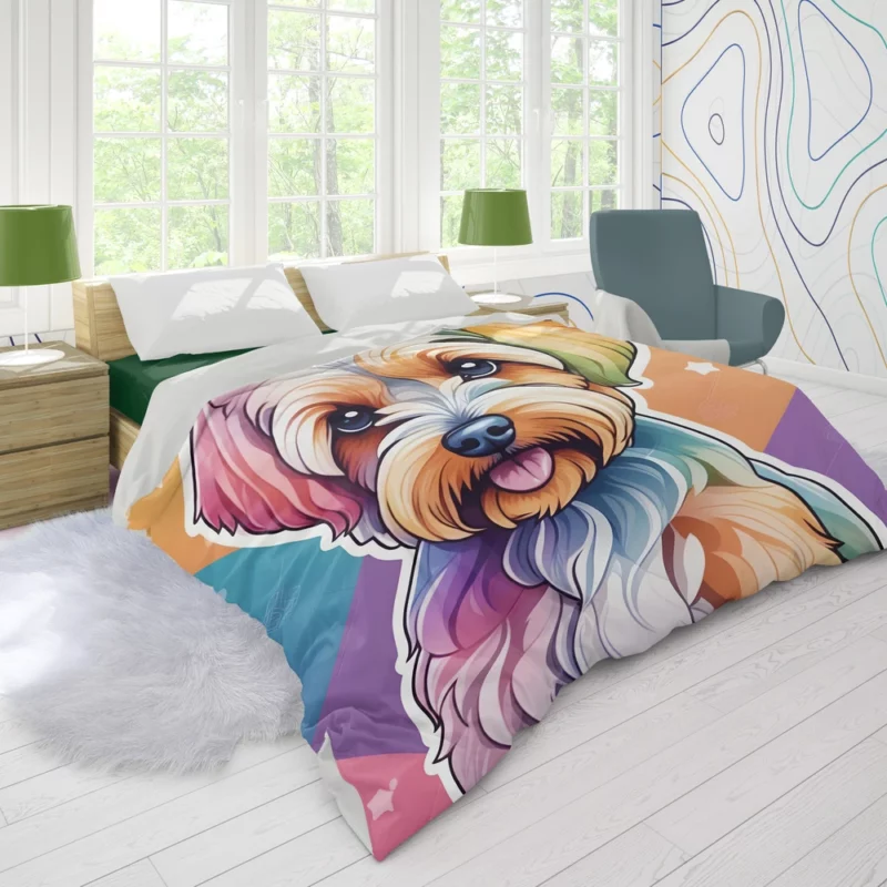 Dandie Dinmont Terrier Delight Teen Birthday Joy Duvet Cover