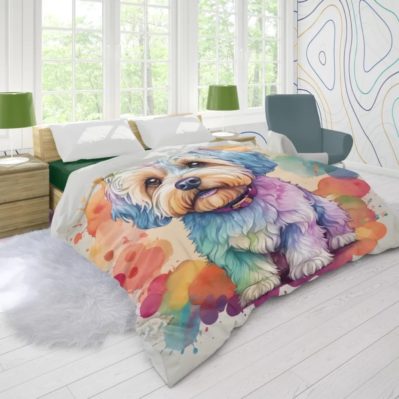 Dandie Dinmont Terrier Love Teen Heartfelt Gift Duvet Cover