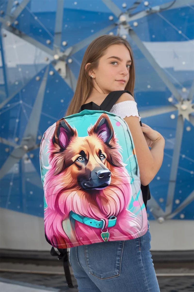 Dazzling Belgian Tervuren Dog Beauty Minimalist Backpack 2