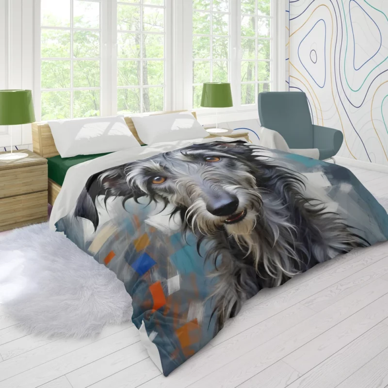 Deerhound Elegance Scottish Dog Breed Duvet Cover