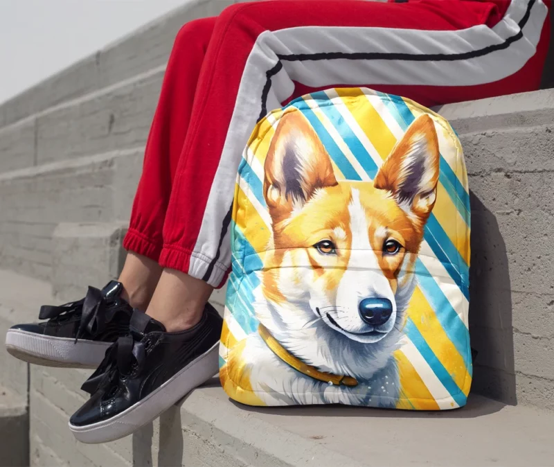 Devoted Canaan Dog Companion Loyal Friend Minimalist Backpack 1