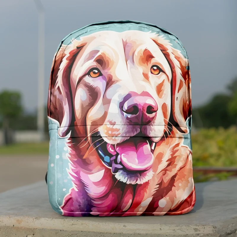 Devoted Chesapeake Bay Retriever Loyal Dog Companion Minimalist Backpack