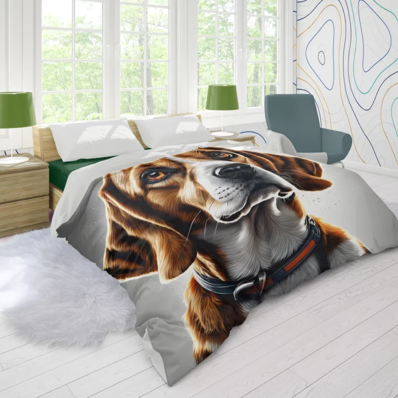 Dog Adorable Sniffer Beagle Charm Duvet Cover