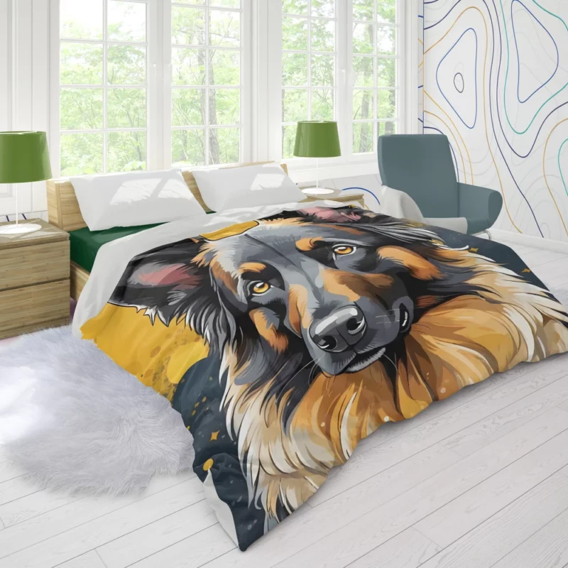 Dog Agile Shepherd Belgian Sheepdog Athlete Duvet Cover