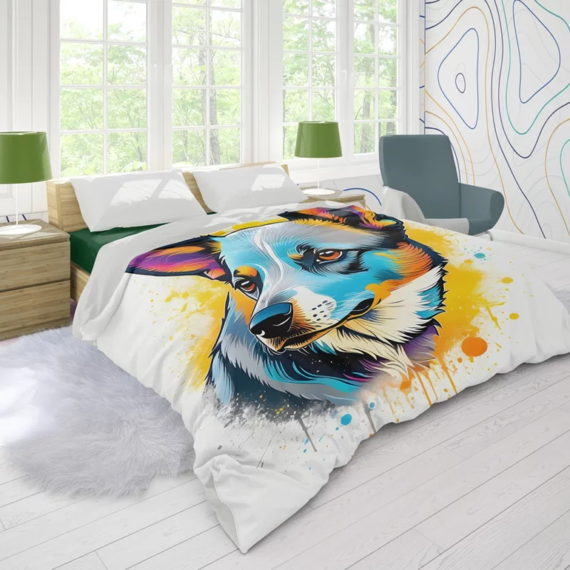 Dog Clever Canine Australian Cattle Duvet Cover