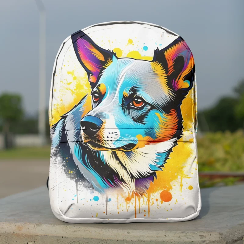 Dog Clever Canine Australian Cattle Minimalist Backpack