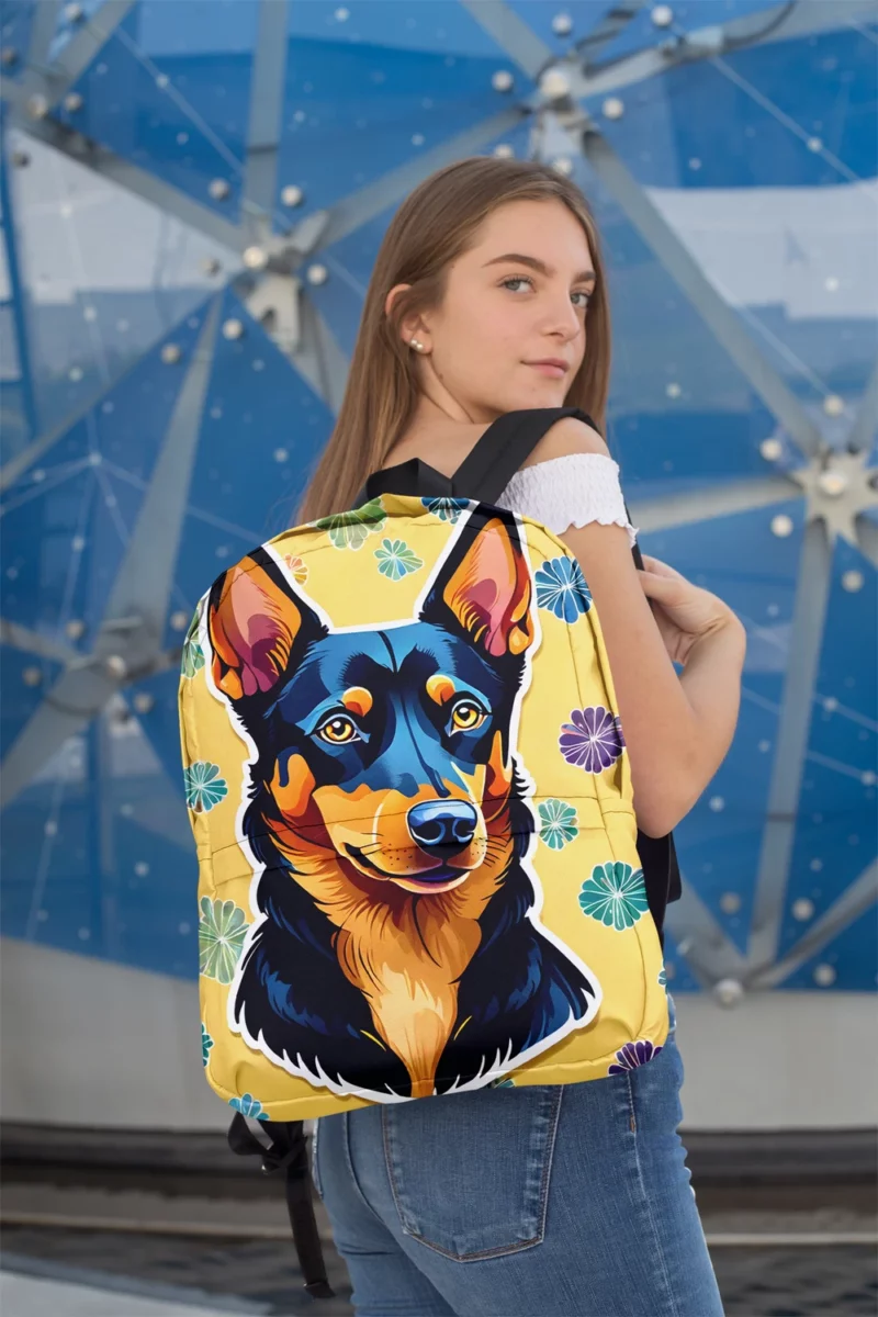 Dog Clever Canine Australian Kelpie Intelligence Minimalist Backpack 2