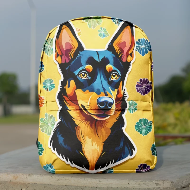 Dog Clever Canine Australian Kelpie Intelligence Minimalist Backpack