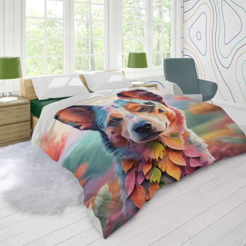 Dog Clever Herder Australian Cattle Duvet Cover