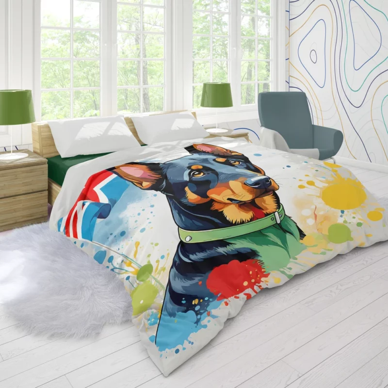 Dog Courageous Heart Beauceron Beauty Duvet Cover