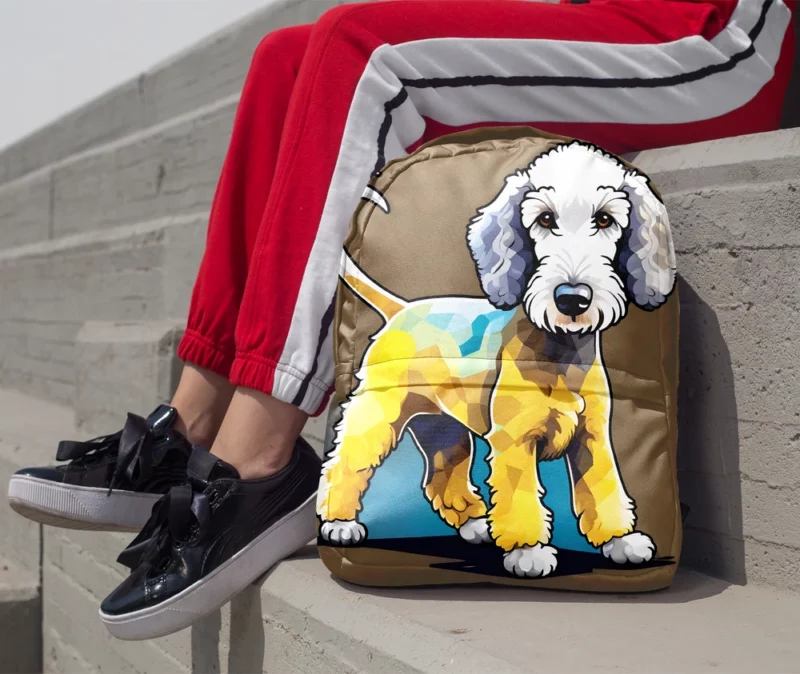 Dog Elegant Explorer Bedlington Terrier Joy Minimalist Backpack 1