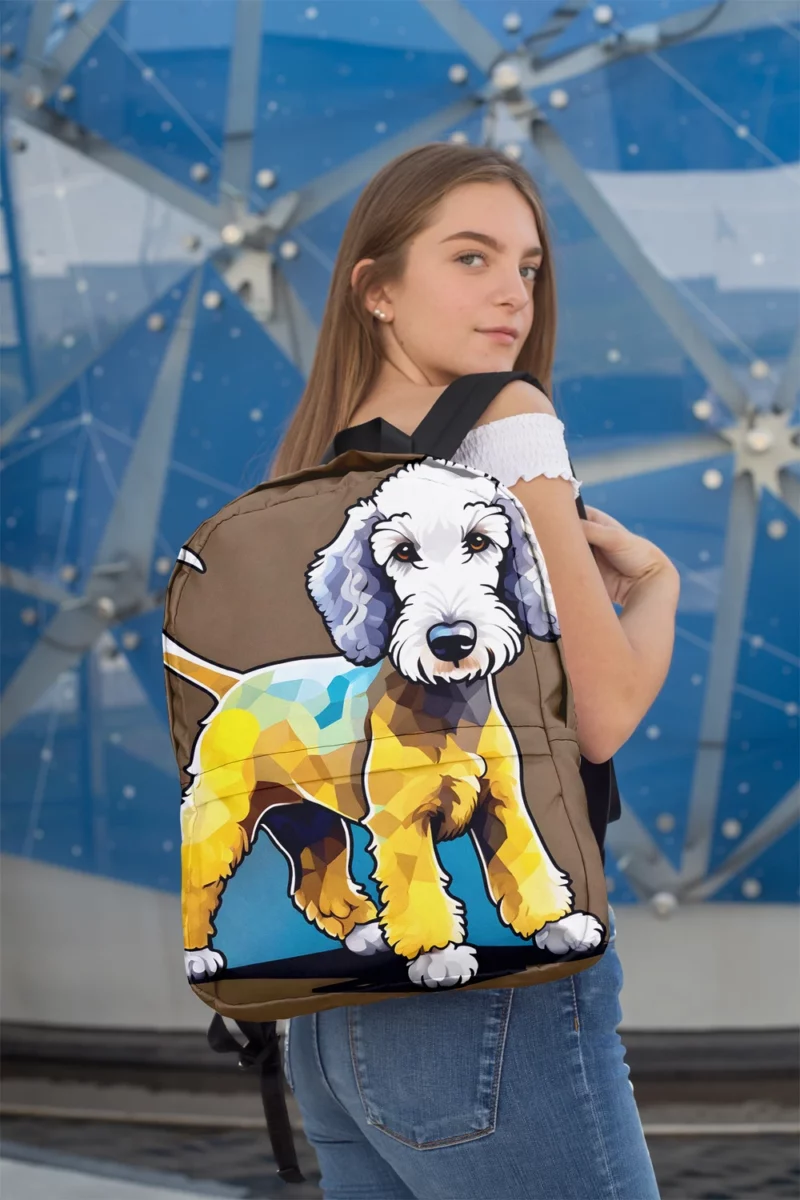 Dog Elegant Explorer Bedlington Terrier Joy Minimalist Backpack 2