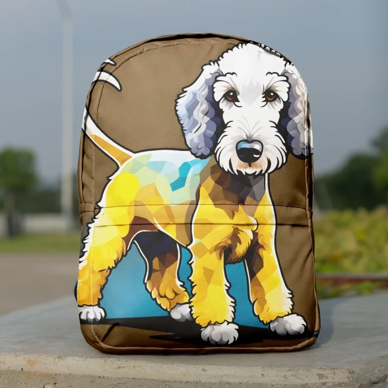 Dog Elegant Explorer Bedlington Terrier Joy Minimalist Backpack