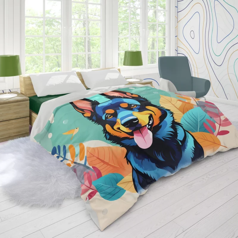 Dog Elegant Guardian Beauceron Majesty Duvet Cover