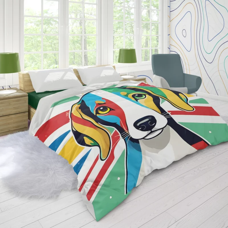 Dog Elegant Runner Azawakh Hound Duvet Cover