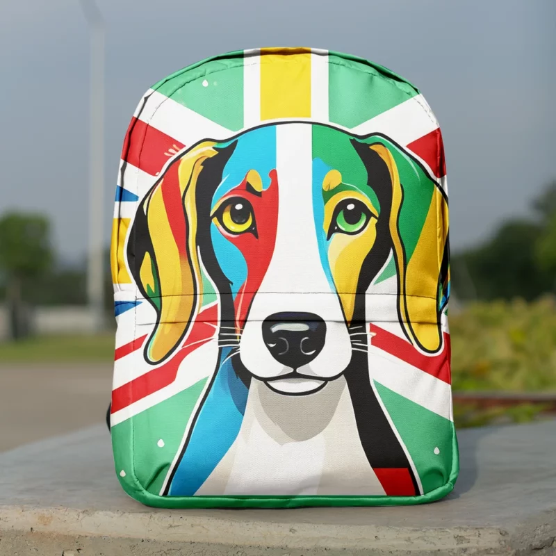 Dog Elegant Runner Azawakh Hound Minimalist Backpack