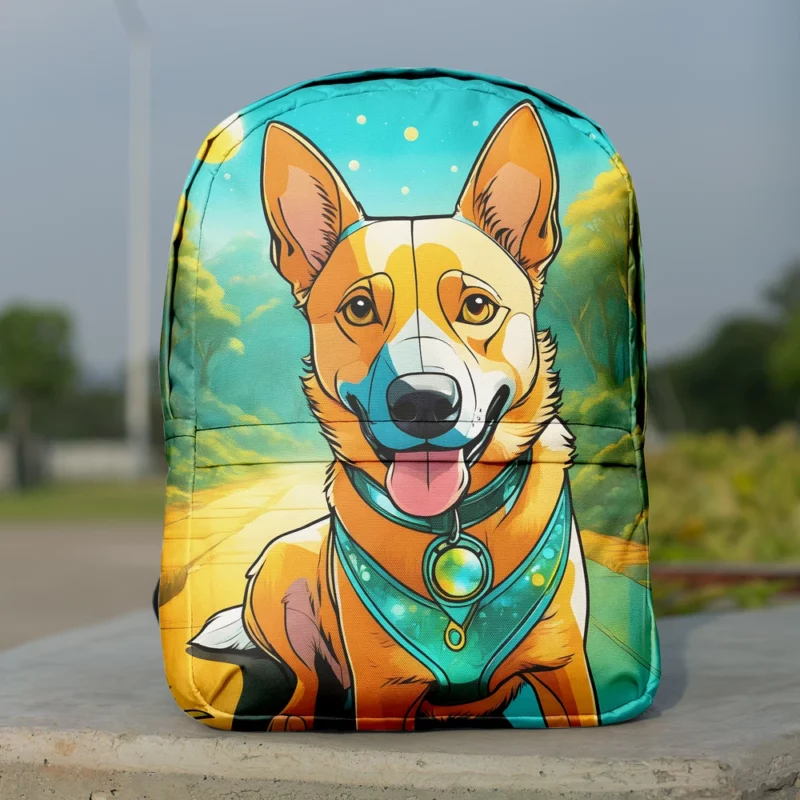 Dog Energetic Dynamo Australian Cattle Dog Cattle Herder Minimalist Backpack