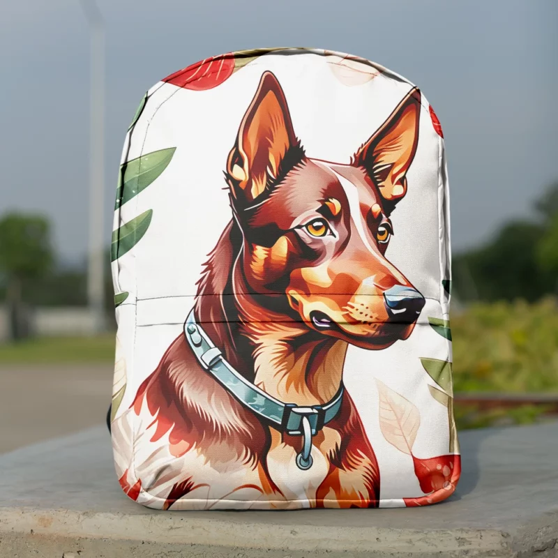 Dog Energetic Dynamo Australian Kelpie Herder Minimalist Backpack