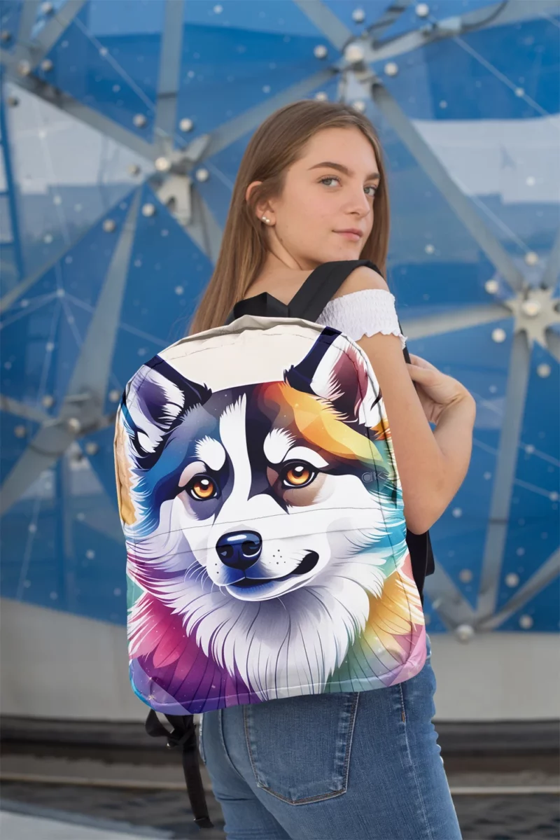 Dog Little Explorer Alaskan Klee Kai Minimalist Backpack 2