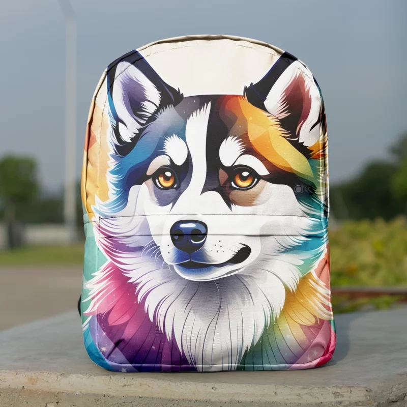 Dog Little Explorer Alaskan Klee Kai Minimalist Backpack