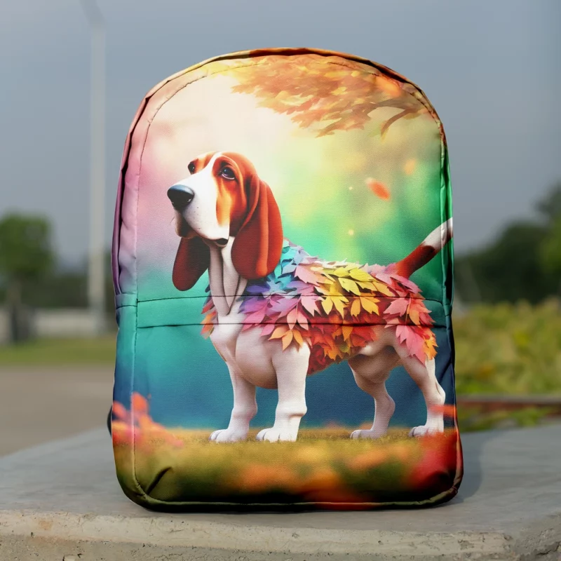 Dog Low-Set Hunter Basset Hound Minimalist Backpack