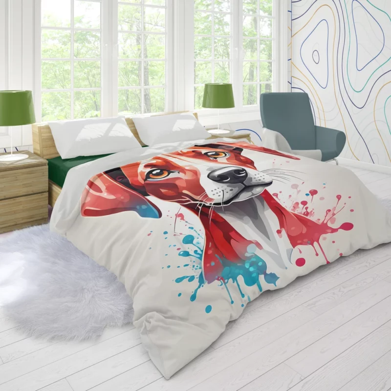 Dog Loyal Guardian Azawakh Protector Duvet Cover