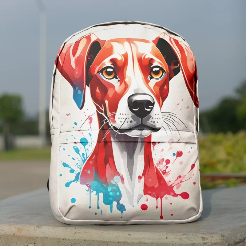 Dog Loyal Guardian Azawakh Protector Minimalist Backpack