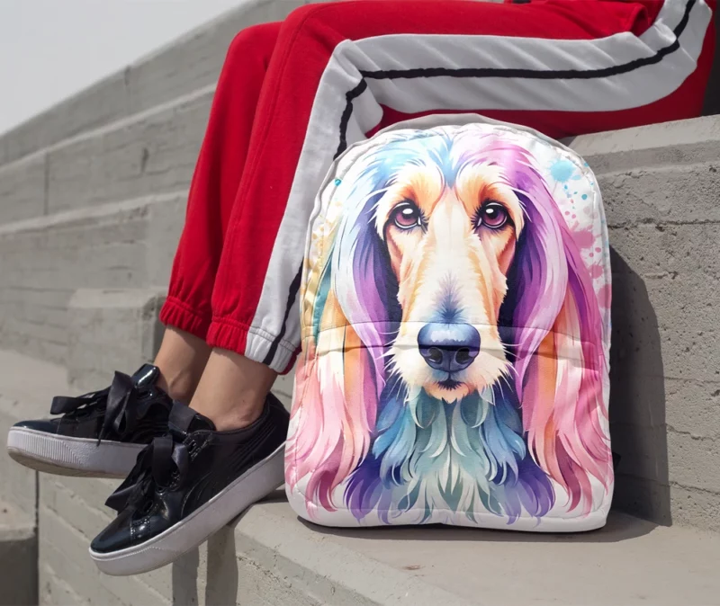 Dog Noble Companion Afghan Hound Minimalist Backpack 1