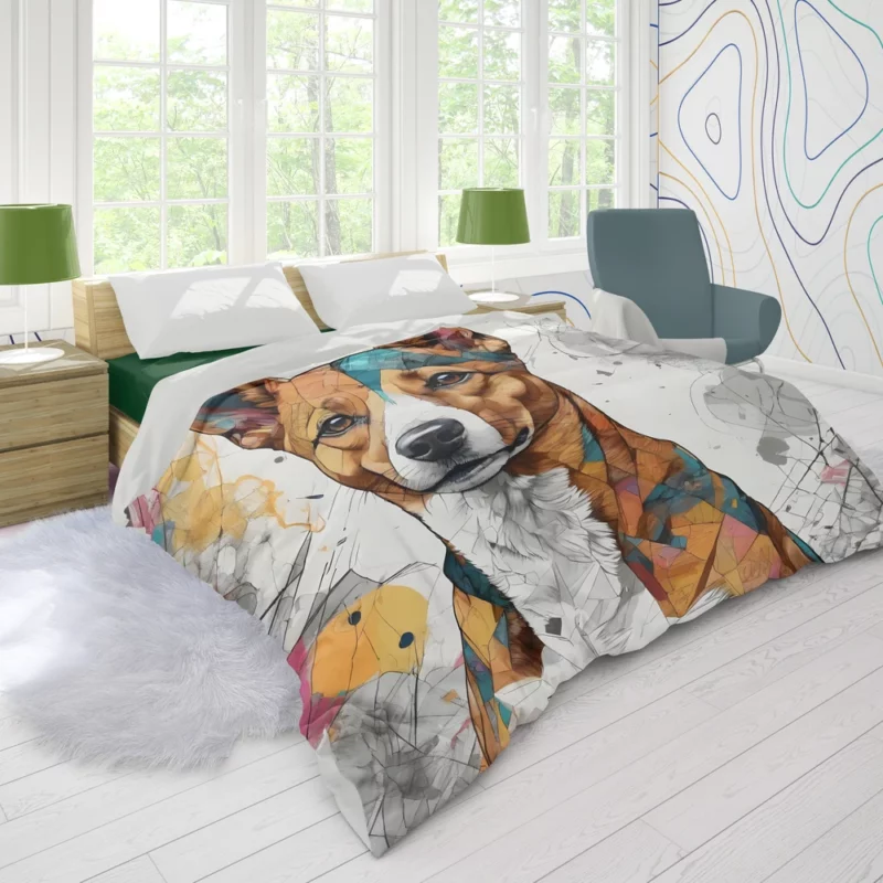 Dog Runway Star Afghan Hound Duvet Cover