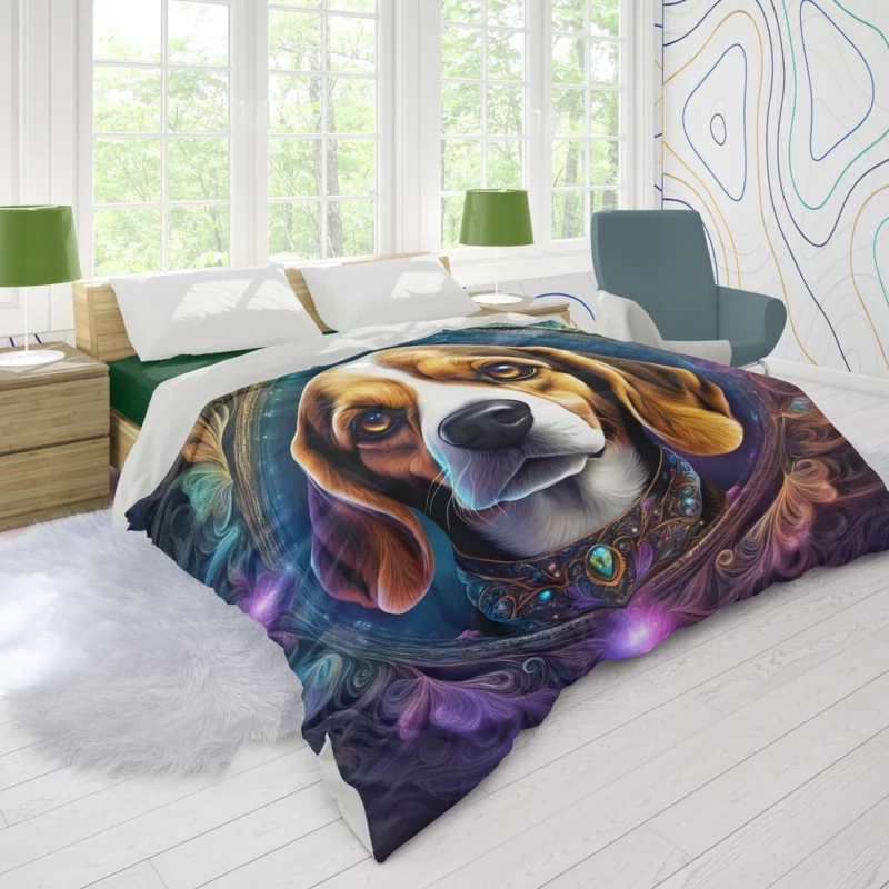 Dog Scent Trailblazer Beagle Explorer Duvet Cover