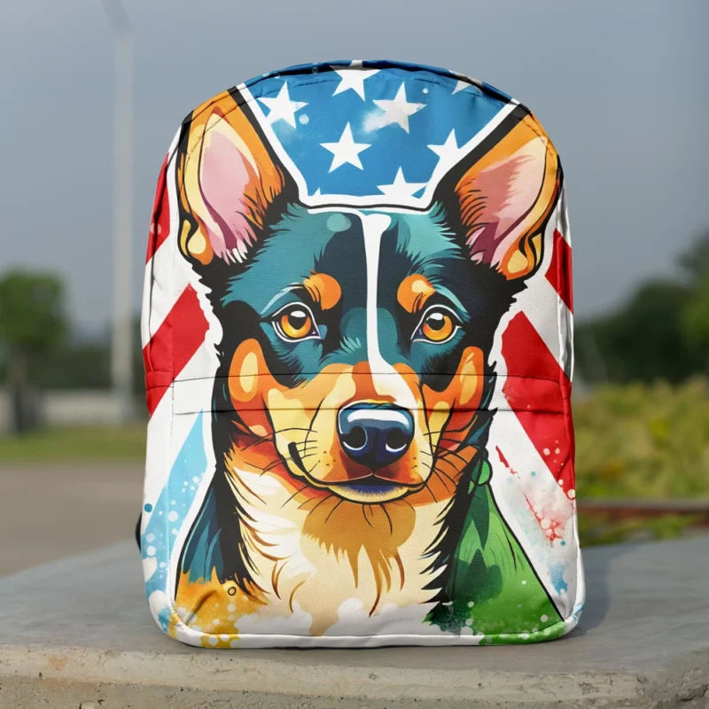 Dog Spirited Worker Australian Kelpie Companion Minimalist Backpack