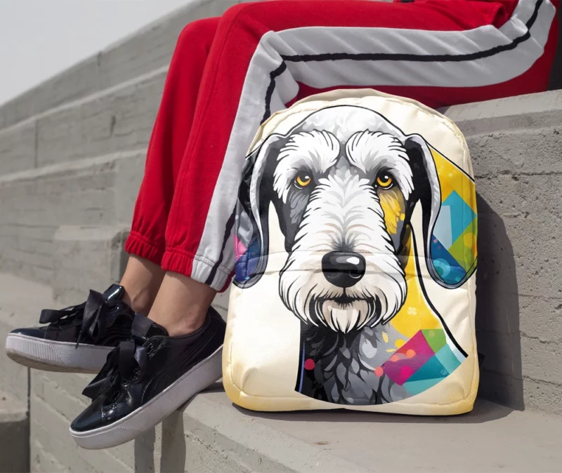 Dog Versatile Companion Bedlington Terrier Beauty Minimalist Backpack 1