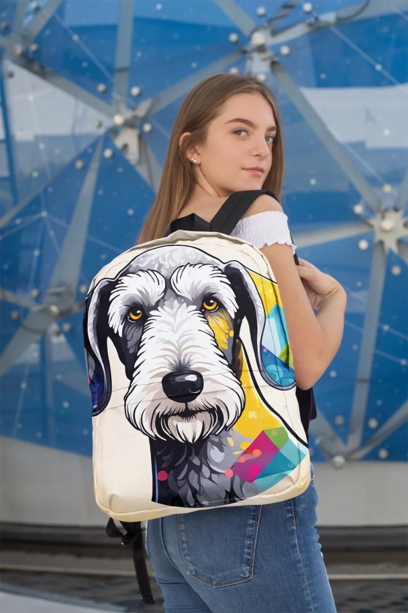 Dog Versatile Companion Bedlington Terrier Beauty Minimalist Backpack 2